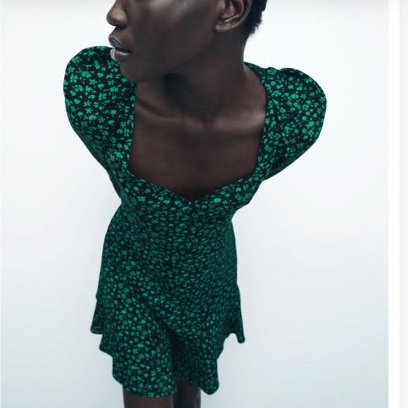 NWOT! Zara | Dresses | Zara Floral Print Mini Dress Size Medium - Picture 3 of 10